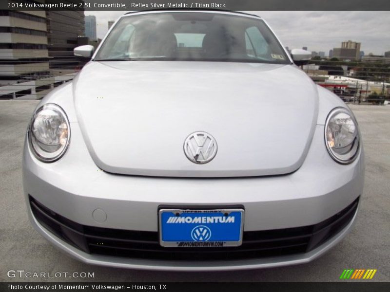 Reflex Silver Metallic / Titan Black 2014 Volkswagen Beetle 2.5L Convertible