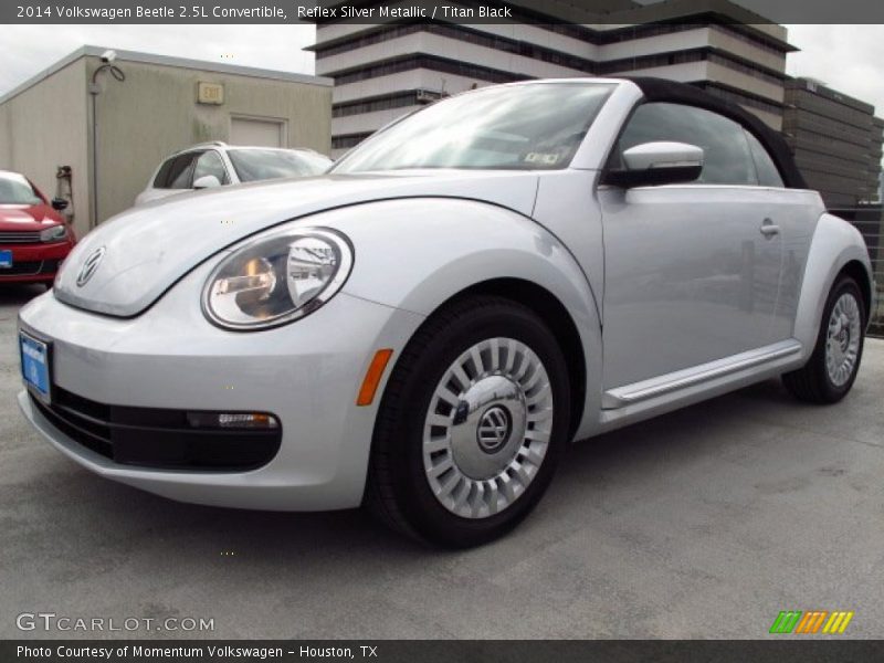 Reflex Silver Metallic / Titan Black 2014 Volkswagen Beetle 2.5L Convertible