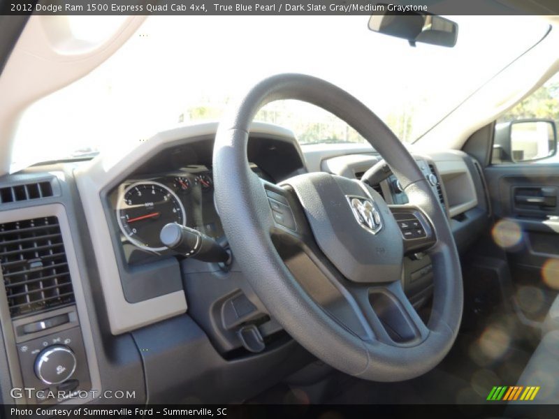 True Blue Pearl / Dark Slate Gray/Medium Graystone 2012 Dodge Ram 1500 Express Quad Cab 4x4