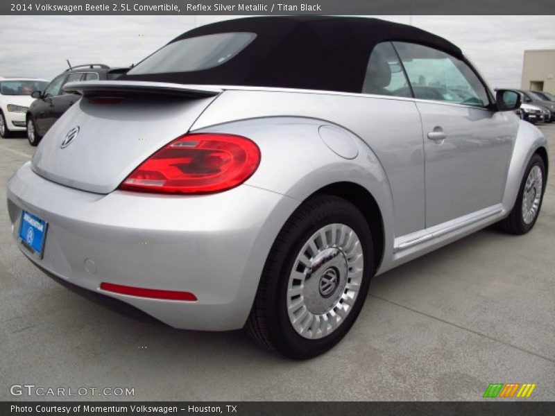 Reflex Silver Metallic / Titan Black 2014 Volkswagen Beetle 2.5L Convertible