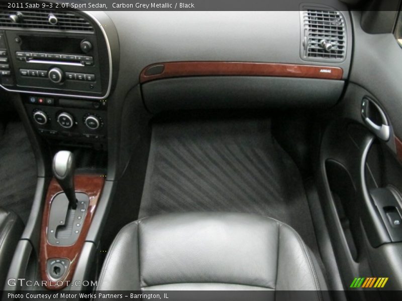 Carbon Grey Metallic / Black 2011 Saab 9-3 2.0T Sport Sedan