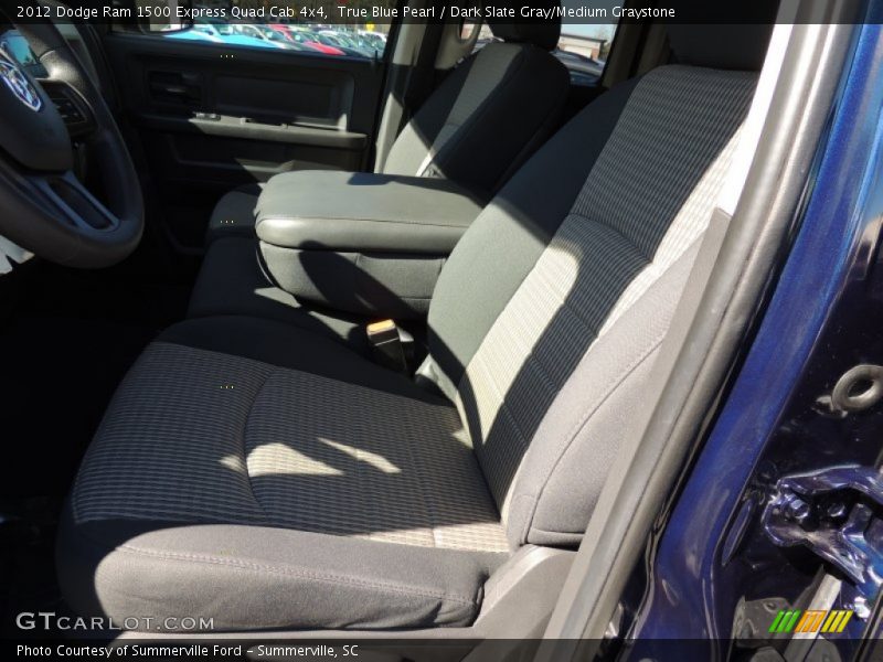 True Blue Pearl / Dark Slate Gray/Medium Graystone 2012 Dodge Ram 1500 Express Quad Cab 4x4