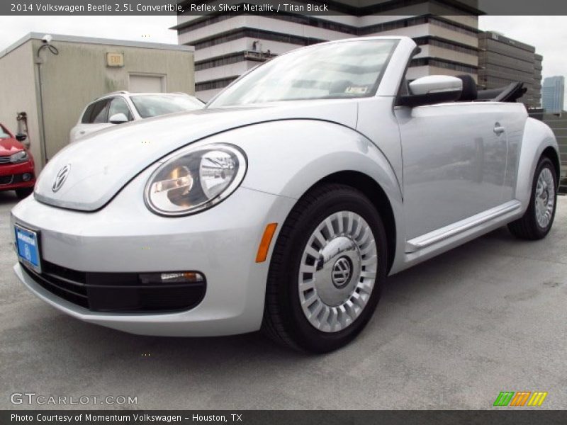 Reflex Silver Metallic / Titan Black 2014 Volkswagen Beetle 2.5L Convertible