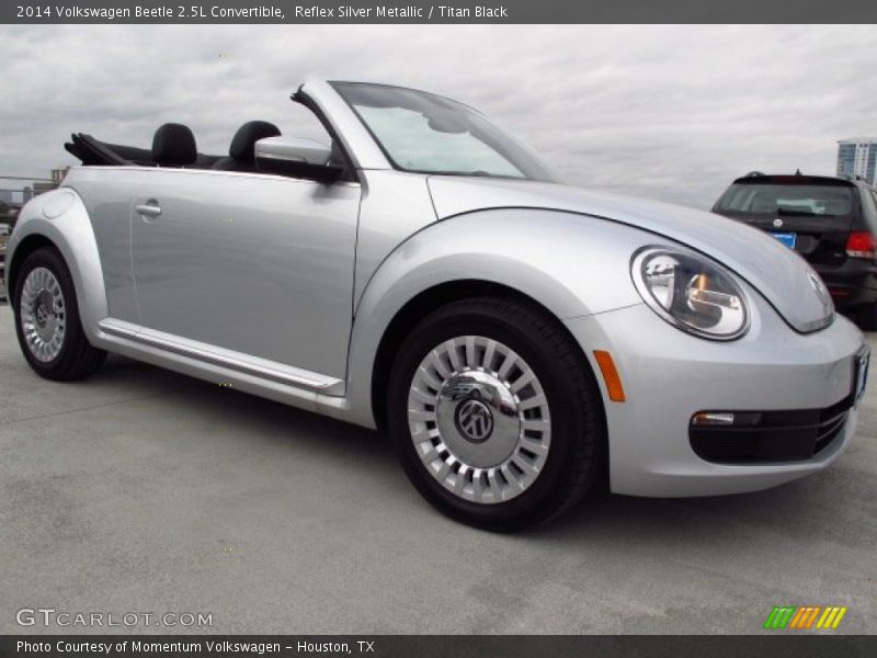 Reflex Silver Metallic / Titan Black 2014 Volkswagen Beetle 2.5L Convertible