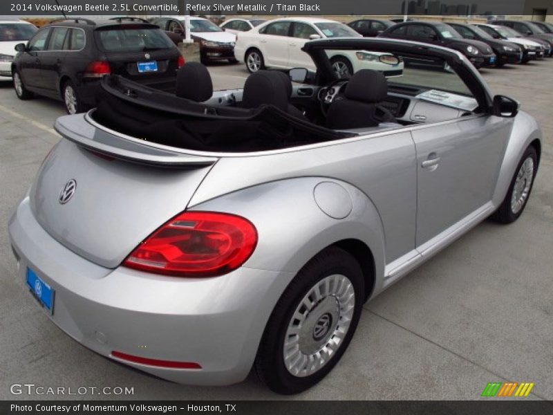 Reflex Silver Metallic / Titan Black 2014 Volkswagen Beetle 2.5L Convertible