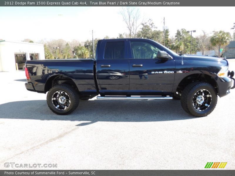 True Blue Pearl / Dark Slate Gray/Medium Graystone 2012 Dodge Ram 1500 Express Quad Cab 4x4