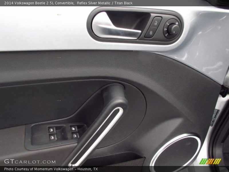 Reflex Silver Metallic / Titan Black 2014 Volkswagen Beetle 2.5L Convertible