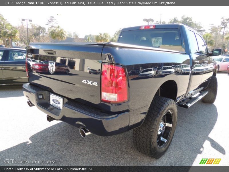 True Blue Pearl / Dark Slate Gray/Medium Graystone 2012 Dodge Ram 1500 Express Quad Cab 4x4