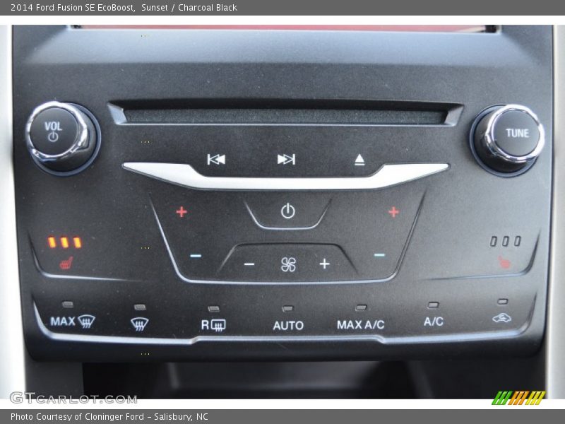 Sunset / Charcoal Black 2014 Ford Fusion SE EcoBoost