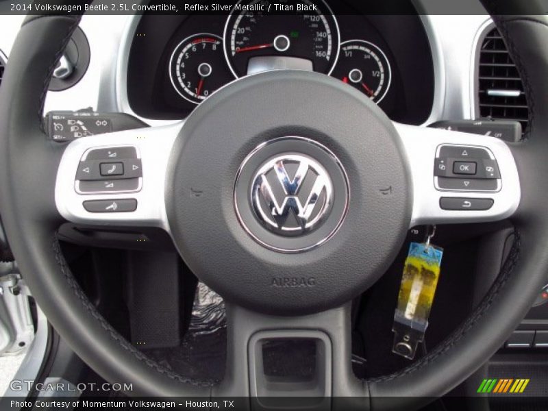 Reflex Silver Metallic / Titan Black 2014 Volkswagen Beetle 2.5L Convertible