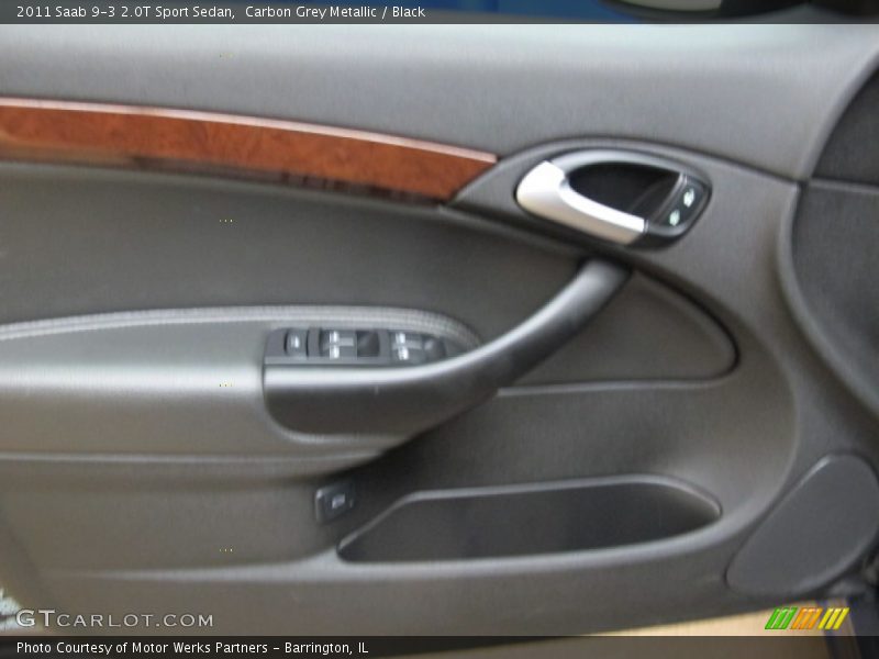 Carbon Grey Metallic / Black 2011 Saab 9-3 2.0T Sport Sedan