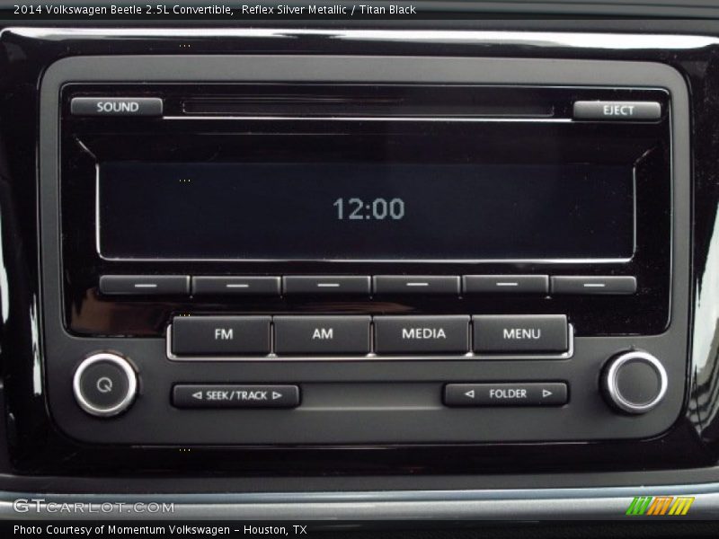 Reflex Silver Metallic / Titan Black 2014 Volkswagen Beetle 2.5L Convertible