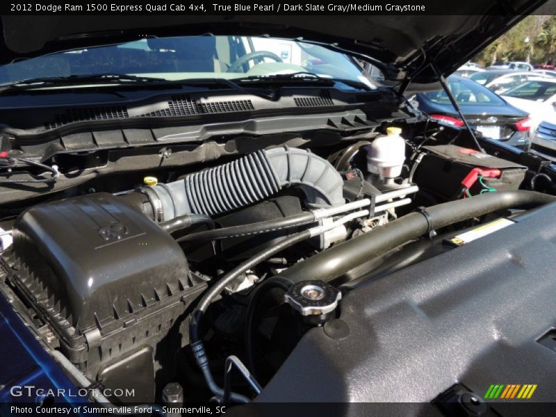 True Blue Pearl / Dark Slate Gray/Medium Graystone 2012 Dodge Ram 1500 Express Quad Cab 4x4