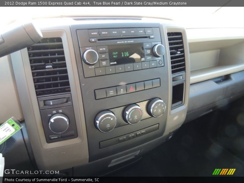 True Blue Pearl / Dark Slate Gray/Medium Graystone 2012 Dodge Ram 1500 Express Quad Cab 4x4