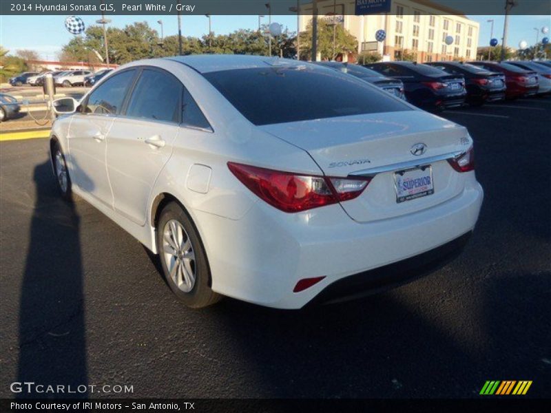 Pearl White / Gray 2014 Hyundai Sonata GLS