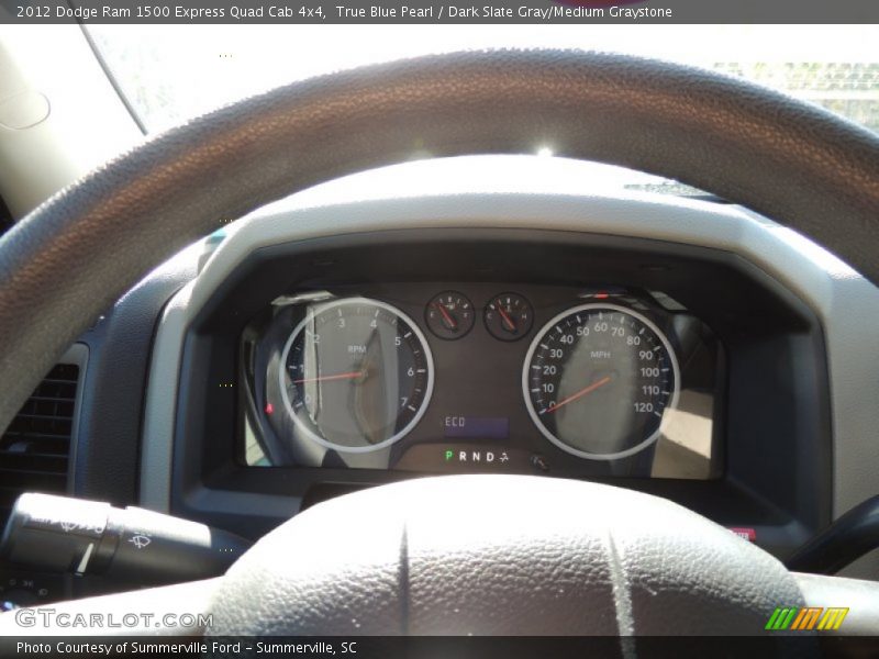 True Blue Pearl / Dark Slate Gray/Medium Graystone 2012 Dodge Ram 1500 Express Quad Cab 4x4