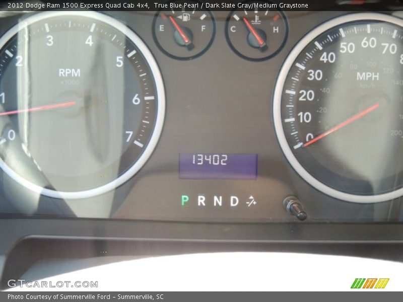 True Blue Pearl / Dark Slate Gray/Medium Graystone 2012 Dodge Ram 1500 Express Quad Cab 4x4