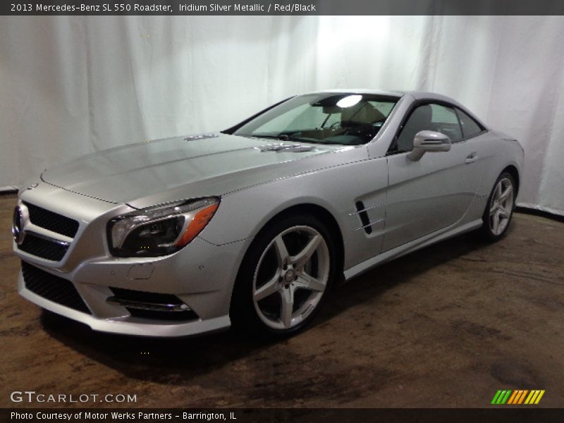 Iridium Silver Metallic / Red/Black 2013 Mercedes-Benz SL 550 Roadster