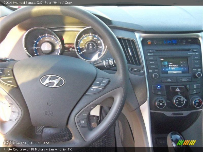 Pearl White / Gray 2014 Hyundai Sonata GLS