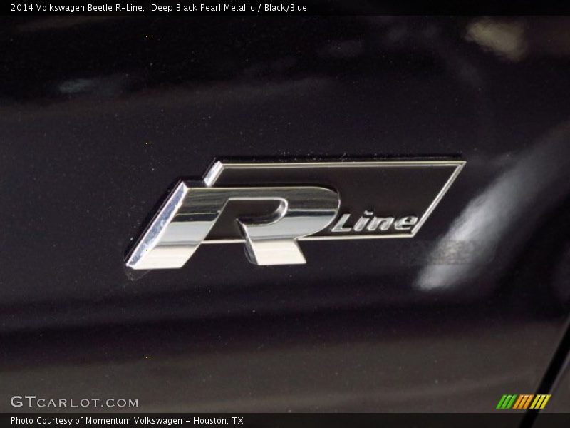 Deep Black Pearl Metallic / Black/Blue 2014 Volkswagen Beetle R-Line