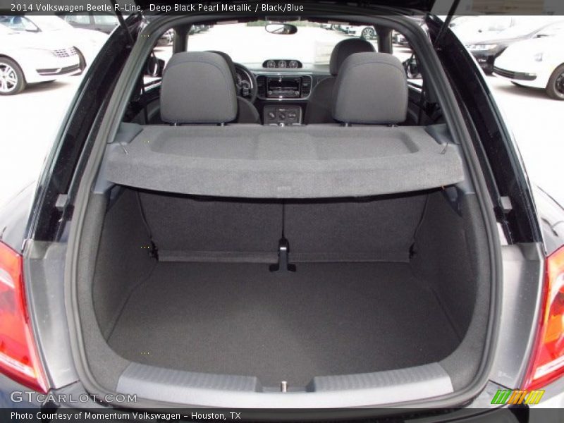 Deep Black Pearl Metallic / Black/Blue 2014 Volkswagen Beetle R-Line