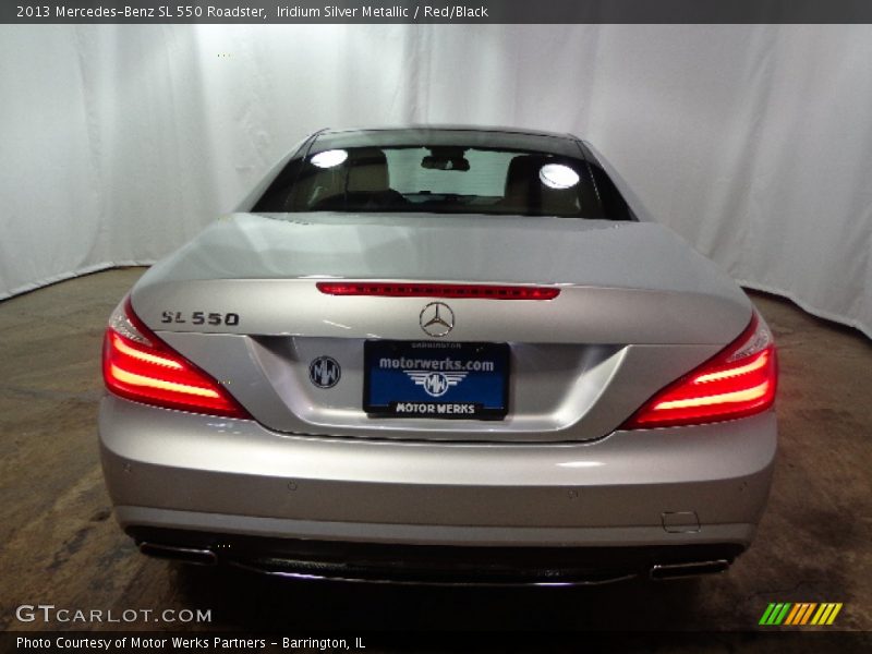 Iridium Silver Metallic / Red/Black 2013 Mercedes-Benz SL 550 Roadster