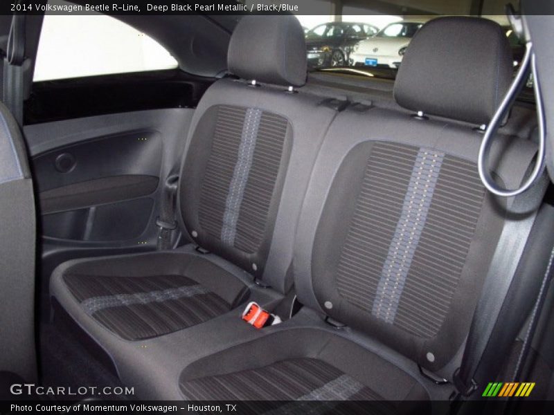 Deep Black Pearl Metallic / Black/Blue 2014 Volkswagen Beetle R-Line
