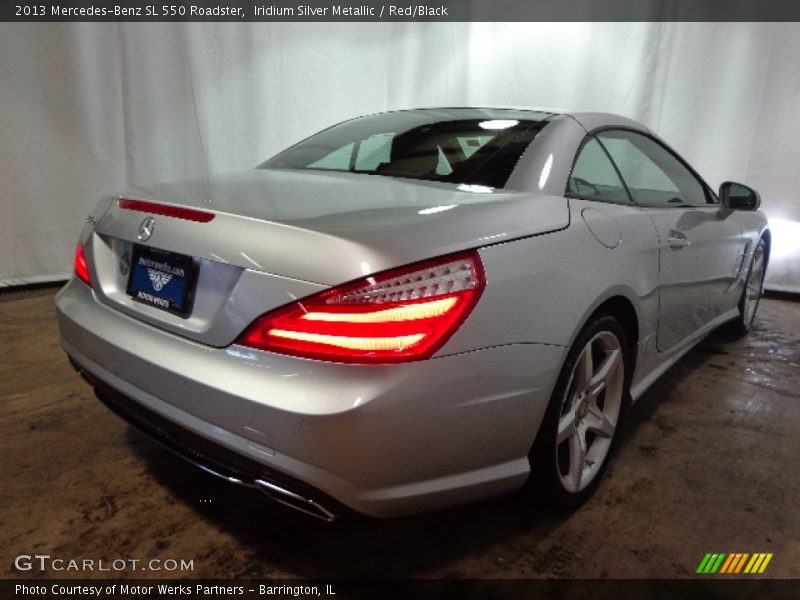 Iridium Silver Metallic / Red/Black 2013 Mercedes-Benz SL 550 Roadster