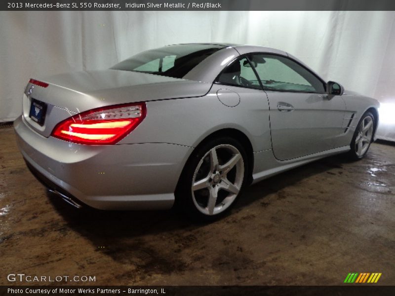 Iridium Silver Metallic / Red/Black 2013 Mercedes-Benz SL 550 Roadster
