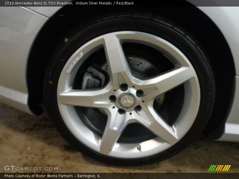 Iridium Silver Metallic / Red/Black 2013 Mercedes-Benz SL 550 Roadster