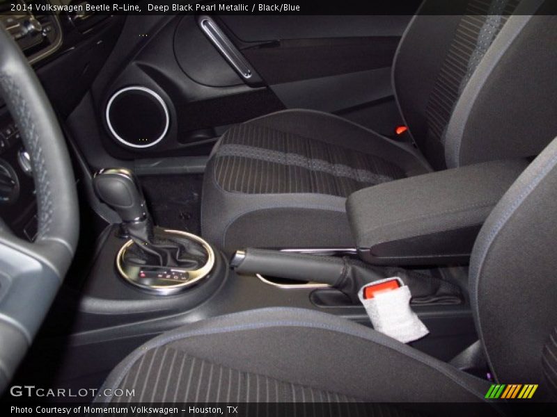 Deep Black Pearl Metallic / Black/Blue 2014 Volkswagen Beetle R-Line