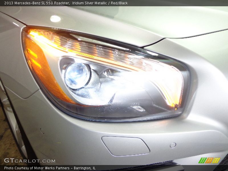Iridium Silver Metallic / Red/Black 2013 Mercedes-Benz SL 550 Roadster