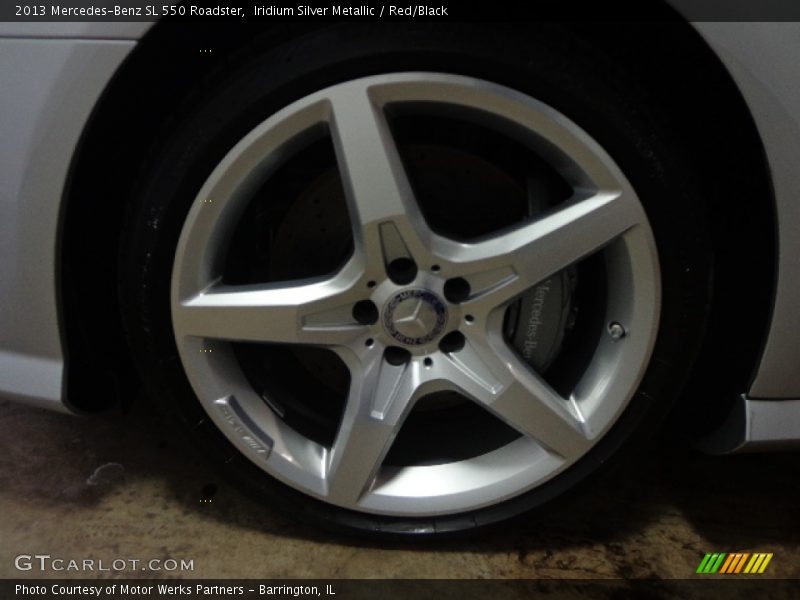 Iridium Silver Metallic / Red/Black 2013 Mercedes-Benz SL 550 Roadster