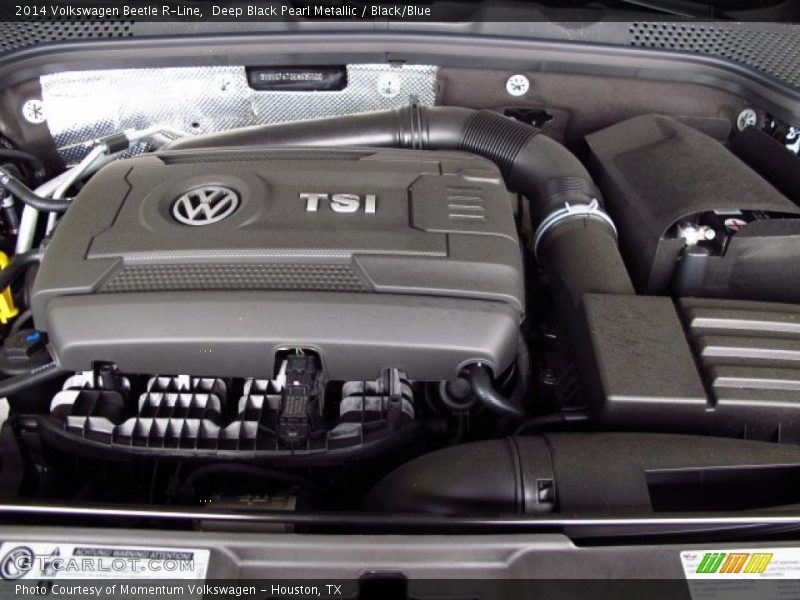 Deep Black Pearl Metallic / Black/Blue 2014 Volkswagen Beetle R-Line