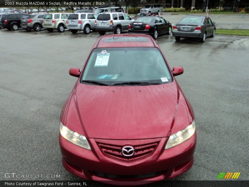 Redfire Metallic / Black 2003 Mazda MAZDA6 s Sedan