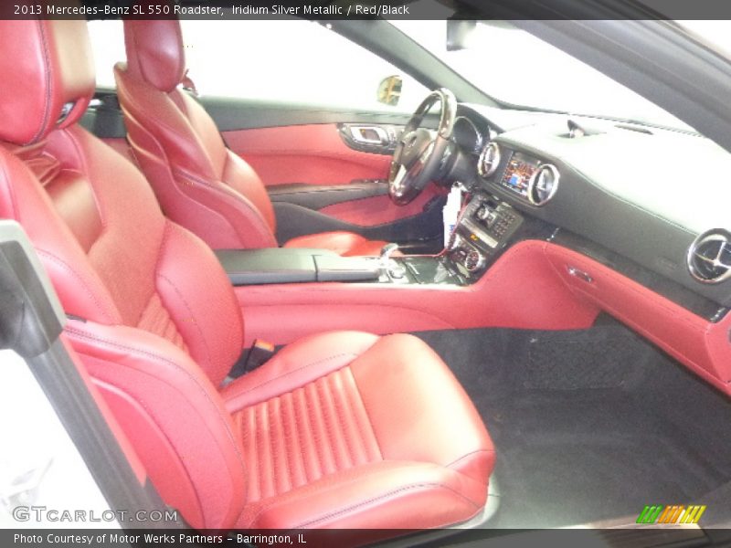 Iridium Silver Metallic / Red/Black 2013 Mercedes-Benz SL 550 Roadster