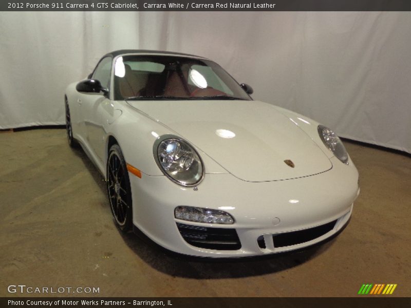 Carrara White / Carrera Red Natural Leather 2012 Porsche 911 Carrera 4 GTS Cabriolet