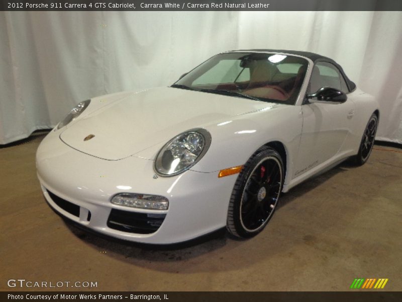 Carrara White / Carrera Red Natural Leather 2012 Porsche 911 Carrera 4 GTS Cabriolet