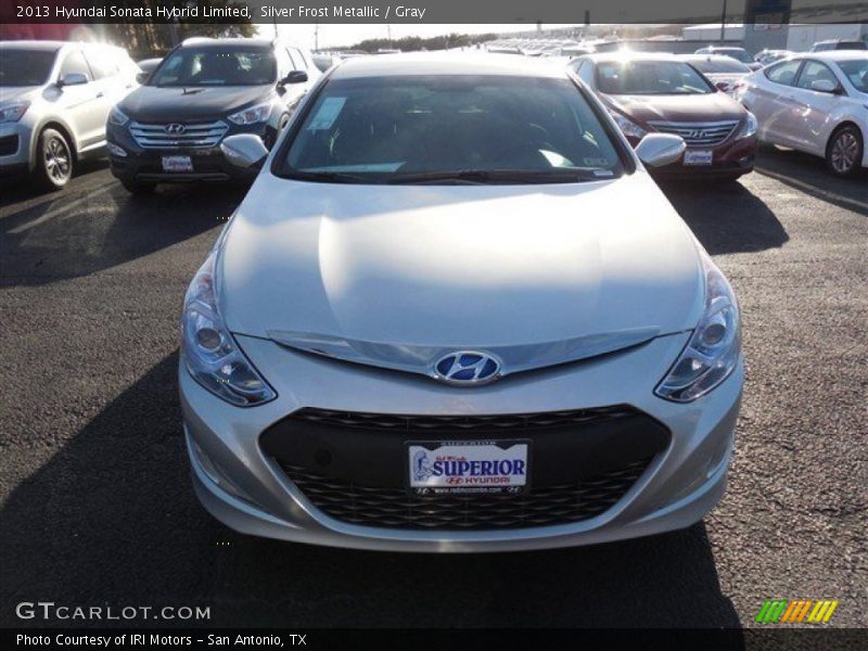 Silver Frost Metallic / Gray 2013 Hyundai Sonata Hybrid Limited