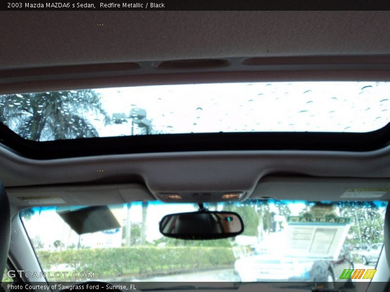 Redfire Metallic / Black 2003 Mazda MAZDA6 s Sedan