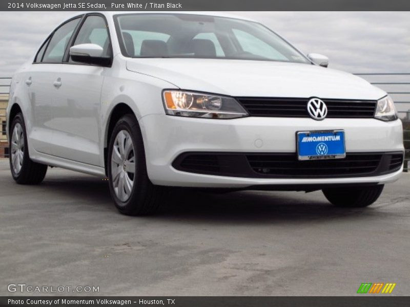 Pure White / Titan Black 2014 Volkswagen Jetta SE Sedan