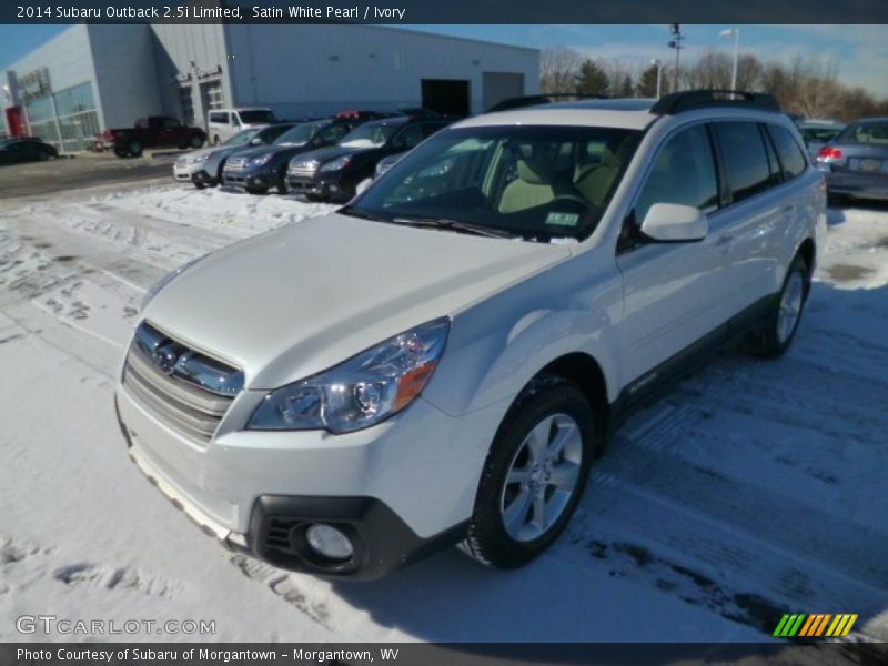 Satin White Pearl / Ivory 2014 Subaru Outback 2.5i Limited