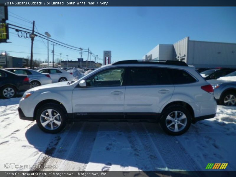 Satin White Pearl / Ivory 2014 Subaru Outback 2.5i Limited