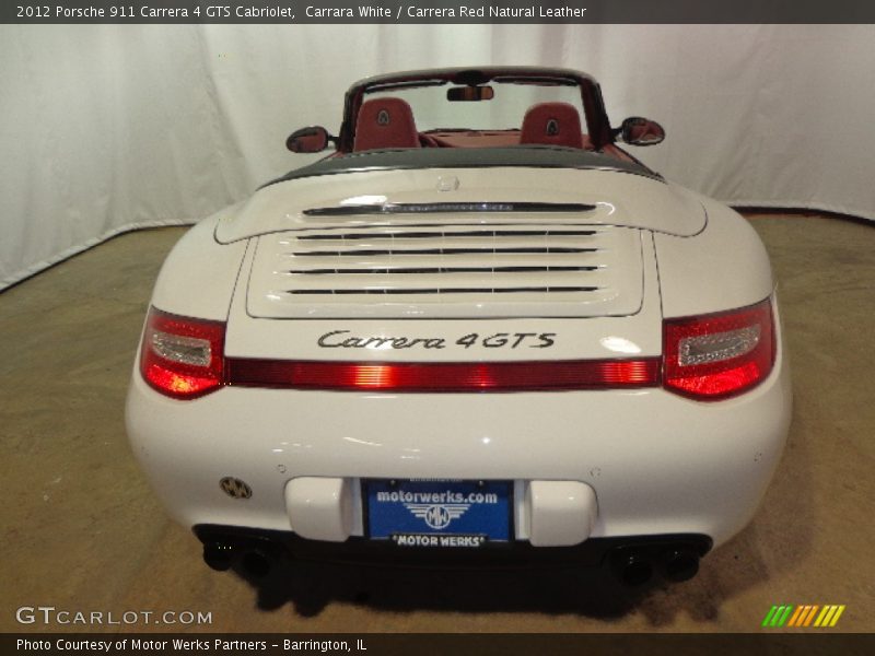 Carrara White / Carrera Red Natural Leather 2012 Porsche 911 Carrera 4 GTS Cabriolet