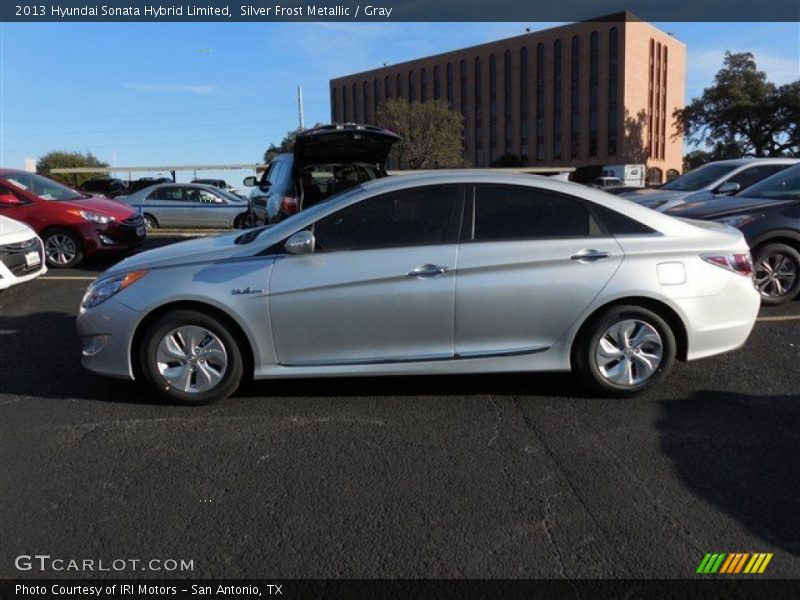 Silver Frost Metallic / Gray 2013 Hyundai Sonata Hybrid Limited