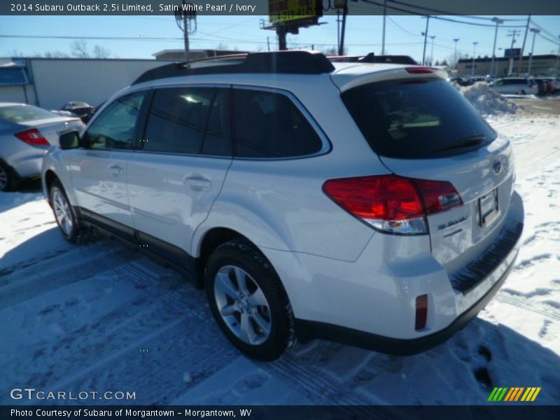 Satin White Pearl / Ivory 2014 Subaru Outback 2.5i Limited