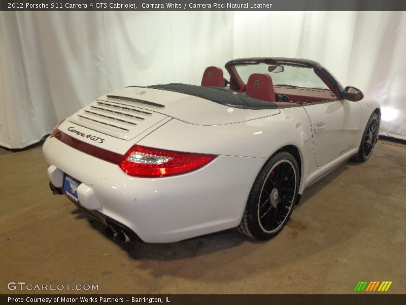 Carrara White / Carrera Red Natural Leather 2012 Porsche 911 Carrera 4 GTS Cabriolet