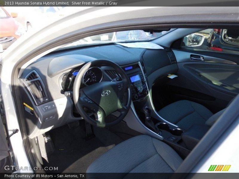 Silver Frost Metallic / Gray 2013 Hyundai Sonata Hybrid Limited