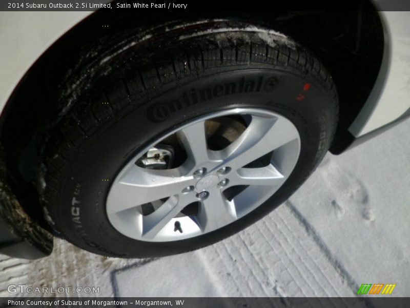 Satin White Pearl / Ivory 2014 Subaru Outback 2.5i Limited