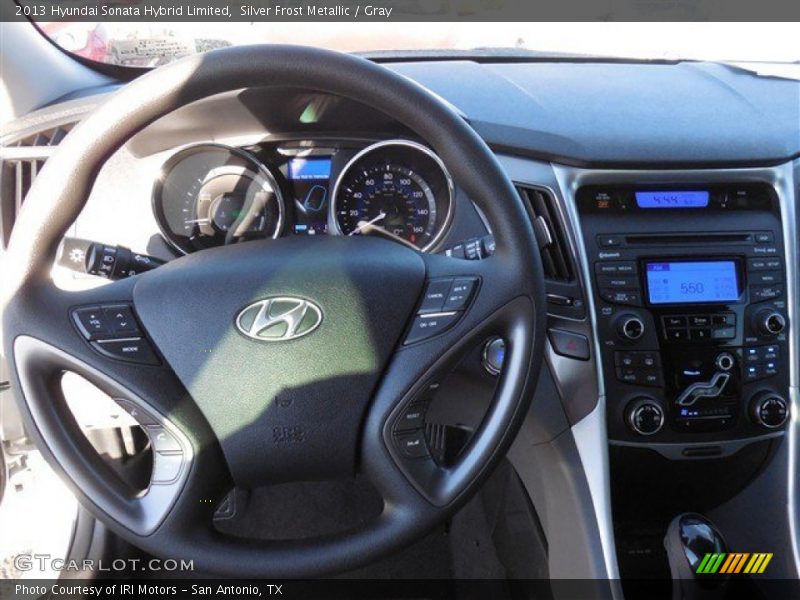 Silver Frost Metallic / Gray 2013 Hyundai Sonata Hybrid Limited